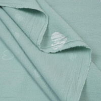 RUSTIC COTTON HEARTS AQUA