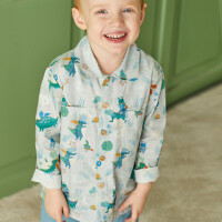 POPLIN ASTRO PALS LIGHT GREY