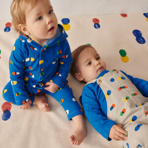 FRENCH TERRY SOFT BRUSHED ABSTRACT STONE