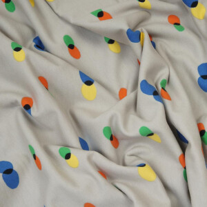 FRENCH TERRY SOFT BRUSHED ABSTRACT STONE