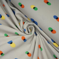 FRENCH TERRY SOFT BRUSHED ABSTRACT STONE