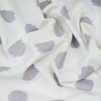 OTTOMAN SCRIBBLE DOTS OFFWHITE/GREY