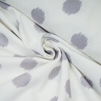 OTTOMAN SCRIBBLE DOTS OFFWHITE/GREY