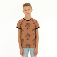 FRENCH TERRY PALM TREES PECAN BROWN