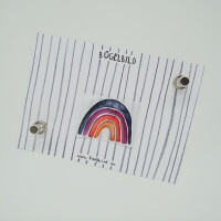 IRON ON RAINBOW COLORFUL
