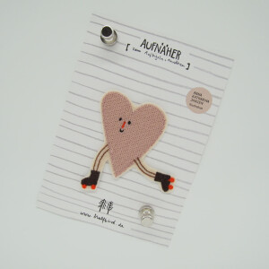 EMBROIDERED ROLLER SKATE HEART ROSE