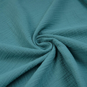 ORGANIC DOUBLE GAUZE BASIC MILKY BLUE