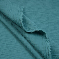 ORGANIC DOUBLE GAUZE BASIC MILKY BLUE