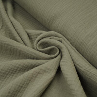 ORGANIC DOUBLE GAUZE BASIC OREGANO GREEN