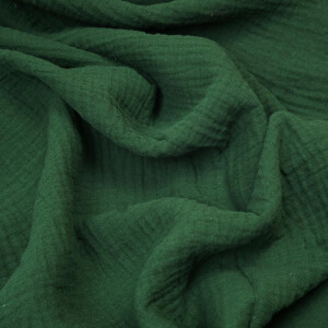 ORGANIC DOUBLE GAUZE BASIC JUNIPER GREEN