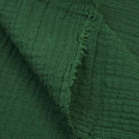 ORGANIC DOUBLE GAUZE BASIC JUNIPER GREEN