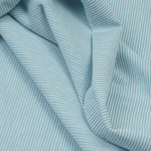JERSEY STRIPY DUSTY MINT/WHITE
