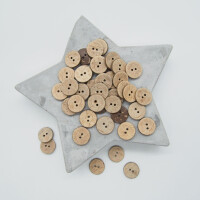COCONUT BUTTON NATURE 15 mm