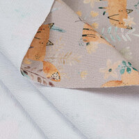 FRENCH TERRY LITTLE FOX TAUPE
