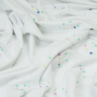 ORGANIC JERSEY HAPPEAS SMILEY WHITE