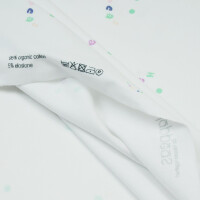 ORGANIC JERSEY HAPPEAS SMILEY WHITE