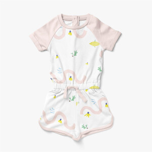 ORGANIC FRENCH TERRY ZITRONENHAI WHITE