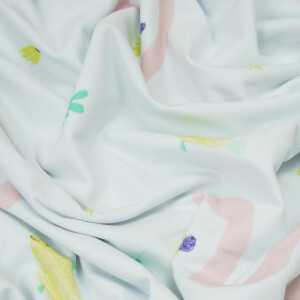 ORGANIC FRENCH TERRY ZITRONENHAI WHITE