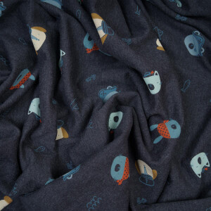 JERSEY SWEET PIRATES INDIGO MELANGE