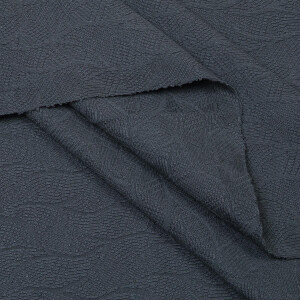 ORGANIC JACQUARD LEAF CALM GREY