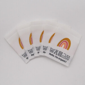 WOVEN LABEL RAINBOW (5 pcs)