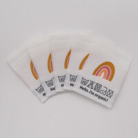 WOVEN LABEL RAINBOW (5 pcs)