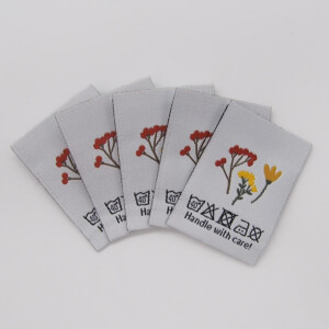 WOVEN LABEL FALL FLORAL (5 pcs)