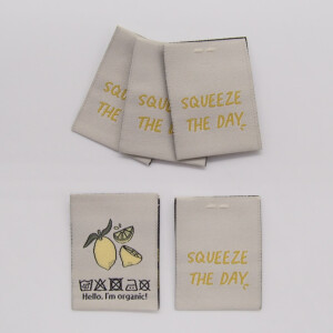 WOVEN LABEL LEMON (5 pcs)