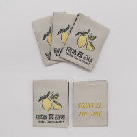 WOVEN LABEL LEMON (5 pcs)