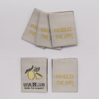 WOVEN LABEL LEMON (5 pcs)