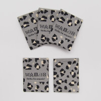 WOVEN LABEL LEO GREY  (5 pcs)