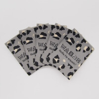 WOVEN LABEL LEO GREY  (5 pcs)