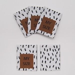 WOVEN LABEL MY SIZE (5 pcs)