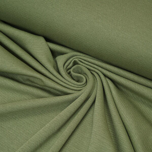 ORGANIC WOOLEN OTTOMAN OLIVE GREEN