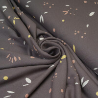 VISCOSE CREPE PETALS CALM GREY