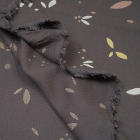 VISCOSE CREPE PETALS CALM GREY