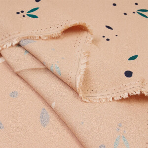 VISCOSE CREPE PETALS ROSE