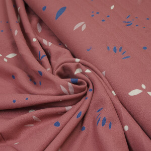 VISCOSE CREPE PETALS ROSEWOOD