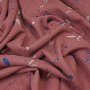 VISCOSE CREPE PETALS ROSEWOOD