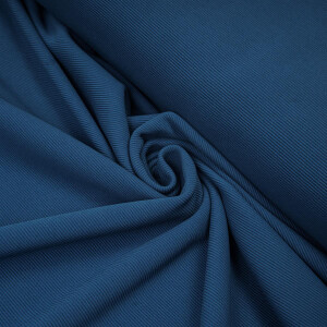 COTTON OTTOMAN JEANS BLUE