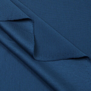 COTTON OTTOMAN JEANS BLUE