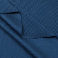 COTTON OTTOMAN JEANS BLUE