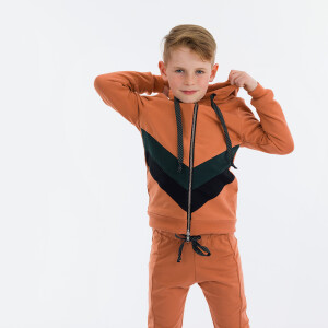 FRENCH TERRY AUTUMN LEAF BROWN