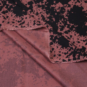 VISCOSE FLORAL SHADE ROSEWOOD