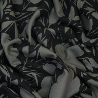 VISCOSE FLORAL SHADE CALM GREY