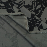 VISCOSE FLORAL SHADE CALM GREY