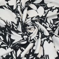 VISCOSE FLORAL SHADE CREAMY WHITE