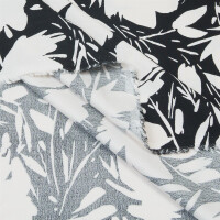 VISCOSE FLORAL SHADE CREAMY WHITE