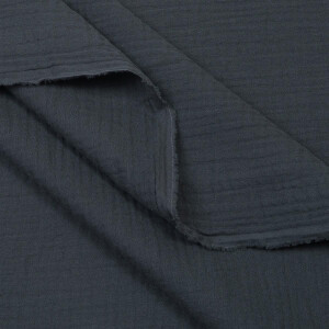 ORGANIC DOUBLE GAUZE BASIC DARK GREY