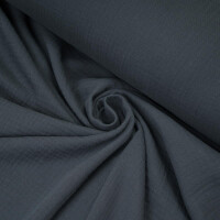 ORGANIC DOUBLE GAUZE BASIC DARK GREY
